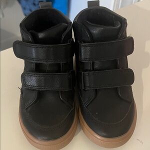 Cat & Jack Black Sneakers with Brown Sole